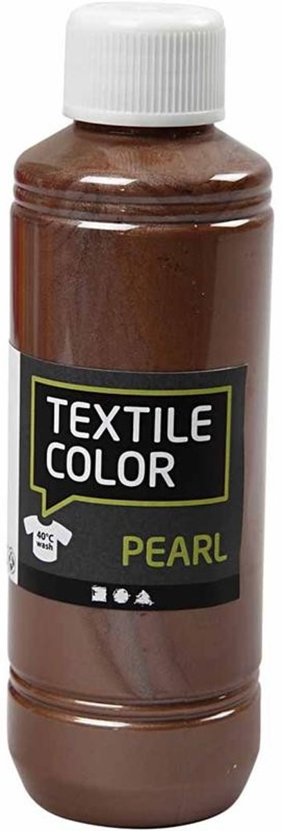 Textile Color, bruin, pearl, 250ml [HOB-33732]